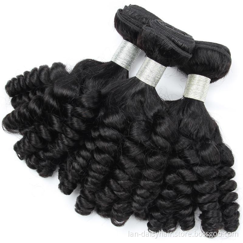 Indian Fumi Curly Bundles 3 Bundles 95g/Piece  Spiral Curl Remy Double Weft Natural Color Human Hair Bundles